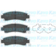 KBP-6546 KAVO PARTS Комплект тормозных колодок, дисковый тормоз