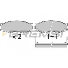 BP2301 BREMSI Комплект тормозных колодок, дисковый тормоз