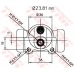 BWK106 TRW Колесный тормозной цилиндр