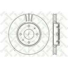 6020-4839V-SX STELLOX Тормозной диск