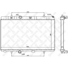 10-26119-SX STELLOX Радиатор, охлаждение двигателя