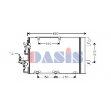 152016N AKS DASIS Конденсатор, кондиционер