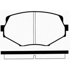 J PA-388AF JAPANPARTS Комплект тормозных колодок, дисковый тормоз
