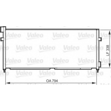 818987 VALEO Конденсатор, кондиционер