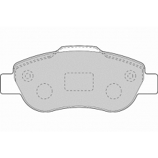 FD7113A NECTO Комплект тормозных колодок, дисковый тормоз