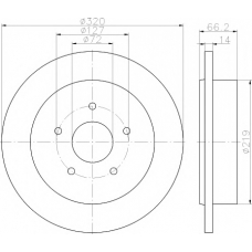 8DD 355 115-501 HELLA PAGID Тормозной диск