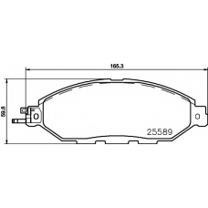 8DB 355 021-711 HELLA PAGID Комплект тормозных колодок, дисковый тормоз