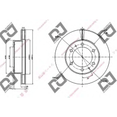 BD1281 DJ PARTS Тормозной диск