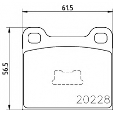 8DB 355 006-531 HELLA PAGID Комплект тормозных колодок, дисковый тормоз