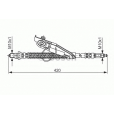 1 987 476 817 BOSCH Тормозной шланг