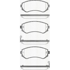 8110 14014 TRISCAN Комплект тормозных колодок, дисковый тормоз