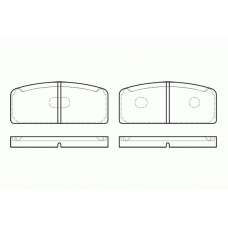 0020.10 REMSA Комплект тормозных колодок, дисковый тормоз