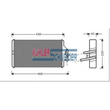 0495301 KUHLER SCHNEIDER Теплообменник, отопление салона