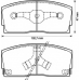 572164B BENDIX Комплект тормозных колодок, дисковый тормоз