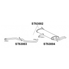 ST63002 VENEPORTE Глушитель выхлопных газов конечный