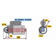 0 001 108 080 BOSCH Стартер