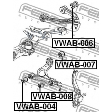 VWAB-006 FEBEST Подвеска, рычаг независимой подвески колеса