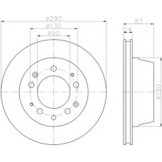 8DD 355 101-531 HELLA Тормозной диск