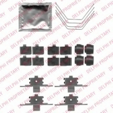 LX0521 DELPHI Комплектующие, колодки дискового тормоза