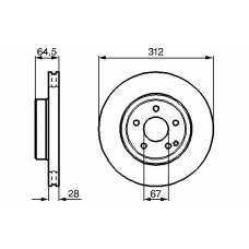 0 986 479 072 BOSCH Тормозной диск