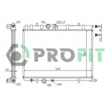 PR 5514A1 PROFIT Радиатор, охлаждение двигателя