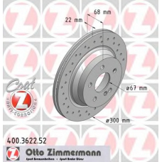 400.3622.52 ZIMMERMANN Тормозной диск