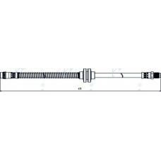 HOS4063 APEC Тормозной шланг