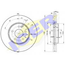 78BD1212-2 ICER Тормозной диск