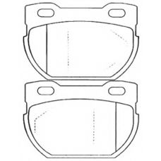 AKD-0276 ASVA Комплект тормозных колодок, дисковый тормоз