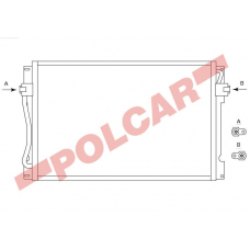 9085K8C1 POLCAR Skraplacze klimatyzacji