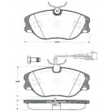 BLF1125 QUINTON HAZELL Комплект тормозных колодок, дисковый тормоз