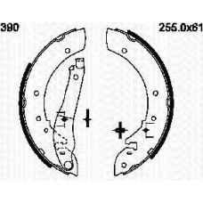 8100 28390 TRIDON Brake shoes