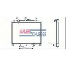 0500441 KUHLER SCHNEIDER Радиатор, охлаждение двигател