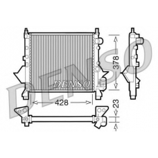 DRM23080 DENSO Радиатор, охлаждение двигателя