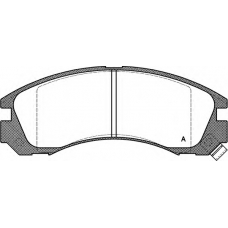 BPA0354.02 OPEN PARTS Комплект тормозных колодок, дисковый тормоз