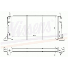 62169 NISSENS Радиатор, охлаждение двигателя