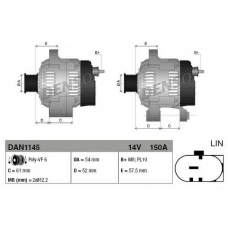 DAN1145 DENSO Генератор