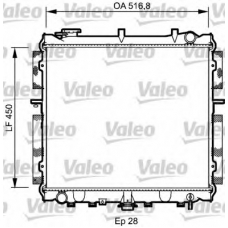 734973 VALEO Радиатор, охлаждение двигателя