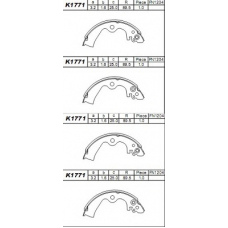 K1771 ASIMCO Комплект тормозных колодок