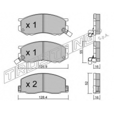 471.0 TRUSTING Комплект тормозных колодок, дисковый тормоз