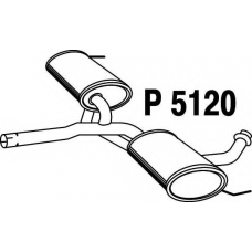 P5120 FENNO Средний глушитель выхлопных газов