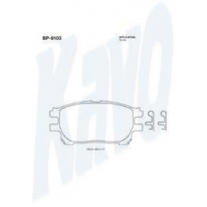 BP-9103 KAVO PARTS Комплект тормозных колодок, дисковый тормоз