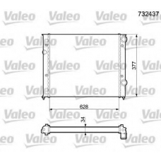 732437 VALEO Радиатор, охлаждение двигателя