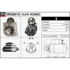DRS6910 DELCO REMY Стартер