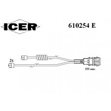 610254 E ICER Сигнализатор, износ тормозных колодок