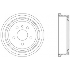 BAD9050.20 OPEN PARTS Тормозной барабан