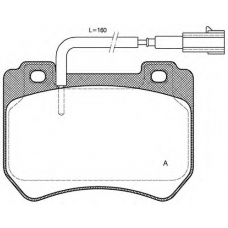 BPA1444.01 OPEN PARTS Комплект тормозных колодок, дисковый тормоз