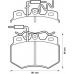 571320B BENDIX Комплект тормозных колодок, дисковый тормоз