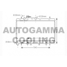 104373 AUTOGAMMA Радиатор, охлаждение двигателя