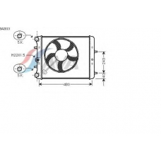 SA2013 AVA Радиатор, охлаждение двигателя
